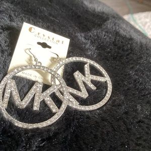 Beautiful Michael Kors earrings. Silver rhinestones!NWOT